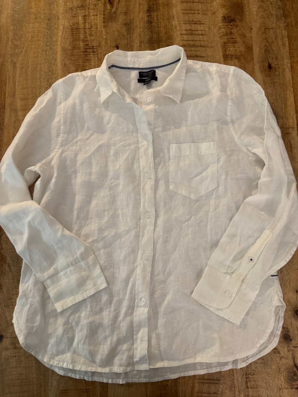 BAIRD MC NUTT IRISH LINEN FOR J. Crew White Irish Linen Shirt Classic Fit NWT
